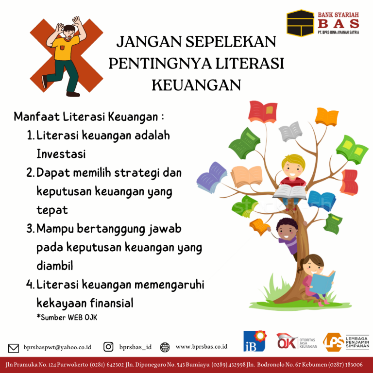 Jangan sepelekan pentingnya literasi keuangan